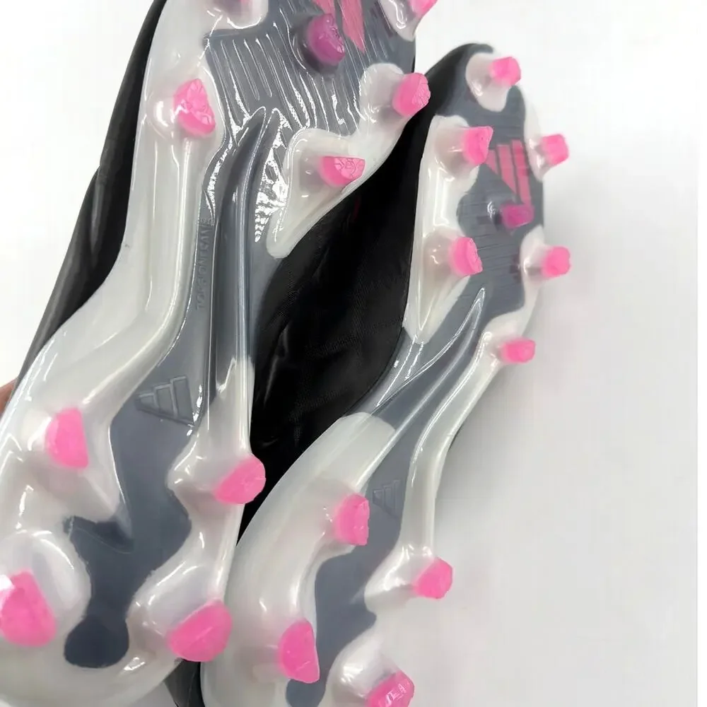 Adidas Unisex Core Black Pink 2 Copa Pure.1 Firm Ground Boots Size M 9.5 W 10.5